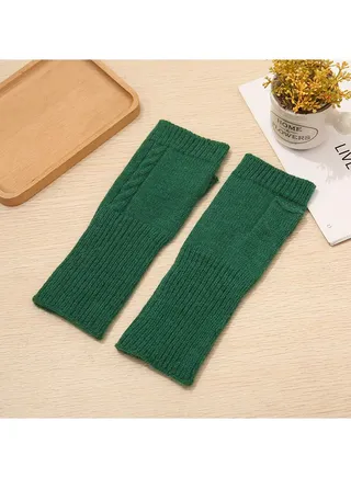 Fingerless Cotton Polyester Gloves Sleeves 