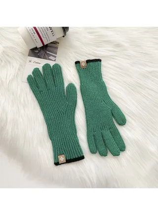 Solid Knit Gloves 
