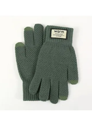 Solid Knit Gloves 
