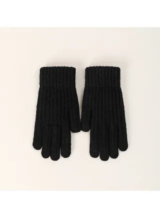 Solid Knit Gloves 