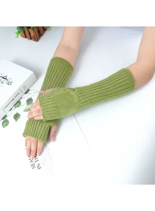 Fingerless Cotton Polyester Gloves Sleeves 