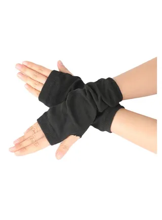 Fingerless Cotton Polyester Gloves Sleeves 