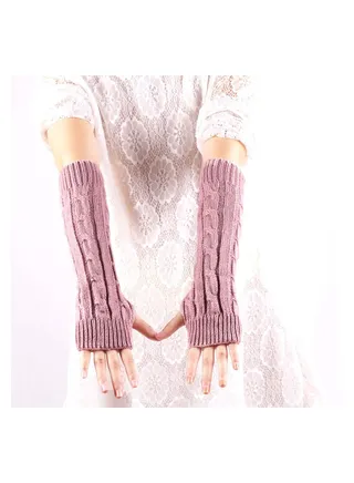 Fingerless Cotton Polyester Gloves Sleeves 