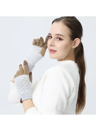 Solid Knit Gloves 