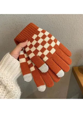 Solid Knit Gloves 