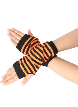 Fingerless Cotton Polyester Gloves Sleeves 
