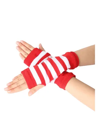 Fingerless Cotton Polyester Gloves Sleeves 