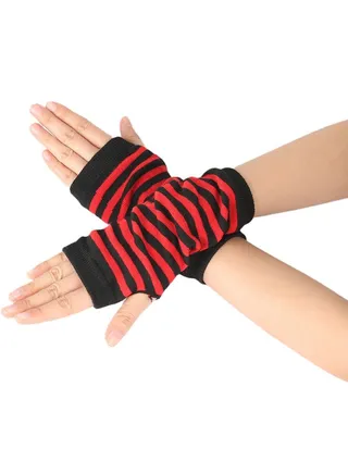 Fingerless Cotton Polyester Gloves Sleeves 