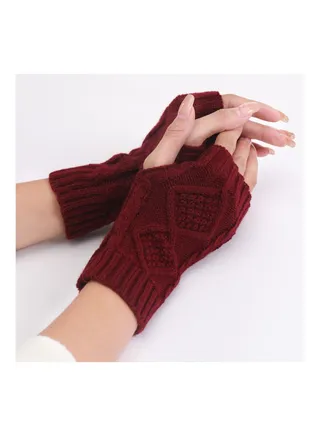 Fingerless Cotton Polyester Gloves Sleeves 