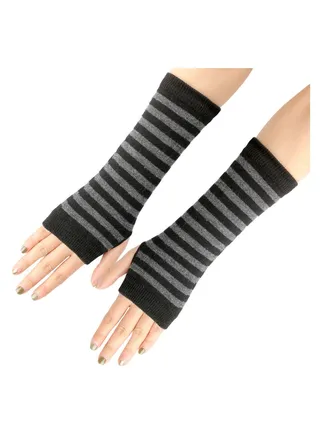 Fingerless Cotton Polyester Gloves Sleeves 