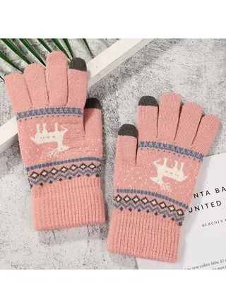 Solid Knit Gloves 