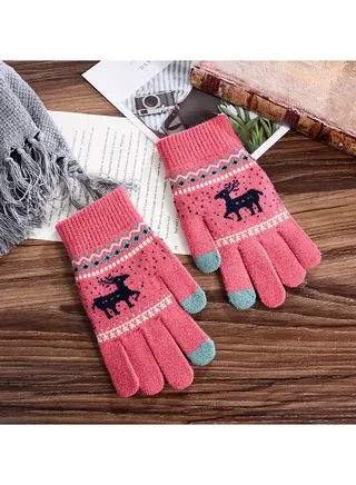 Solid Knit Gloves 
