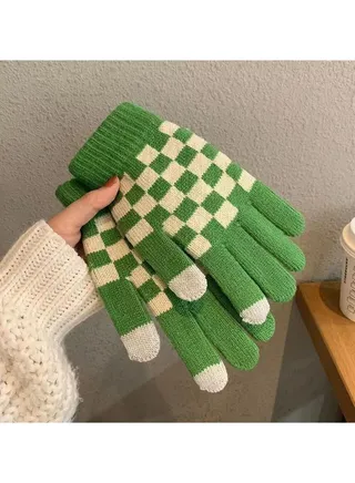 Solid Knit Gloves 