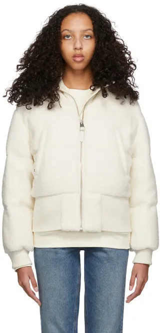 Mackage Off-White Down Reagan Teddy Jacket