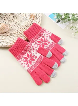 Solid Knit Gloves 
