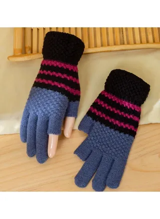 Solid Knit Gloves 