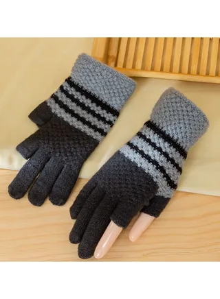 Solid Knit Gloves 