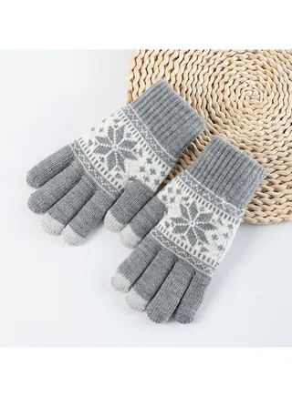 Solid Knit Gloves 