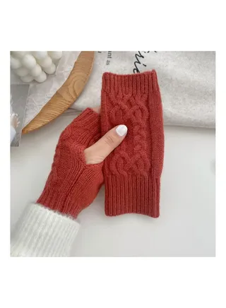 Fingerless Cotton Polyester Gloves Sleeves 