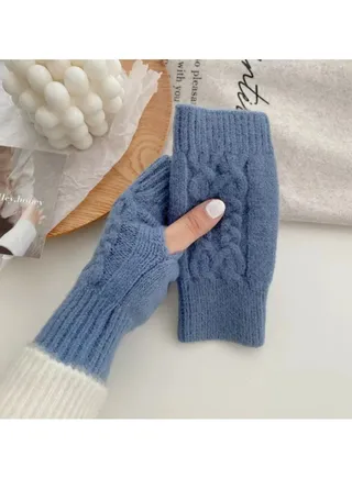 Fingerless Cotton Polyester Gloves Sleeves 