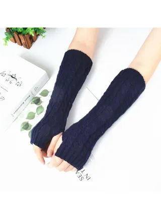 Fingerless Cotton Polyester Gloves Sleeves 