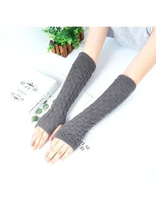 Fingerless Cotton Polyester Gloves Sleeves 