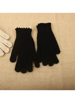 Solid Knit Gloves 