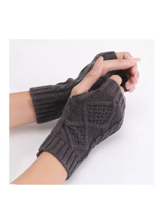 Fingerless Cotton Polyester Gloves Sleeves 