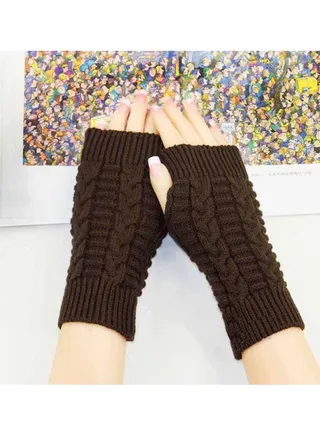 Fingerless Cotton Polyester Gloves Sleeves 