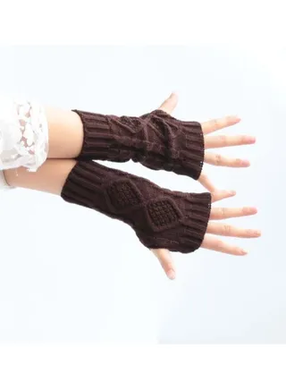 Fingerless Cotton Polyester Gloves Sleeves 