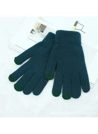 Solid Knit Gloves 