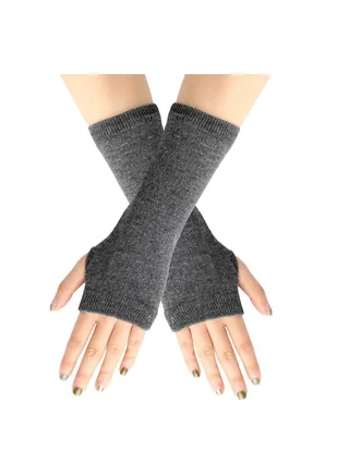 Fingerless Cotton Polyester Gloves Sleeves 