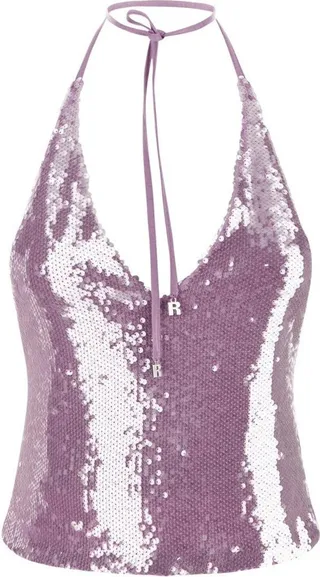 Sequin Halterneck Top