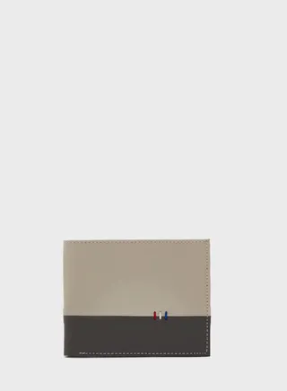 Color Block Bi Fold Wallet