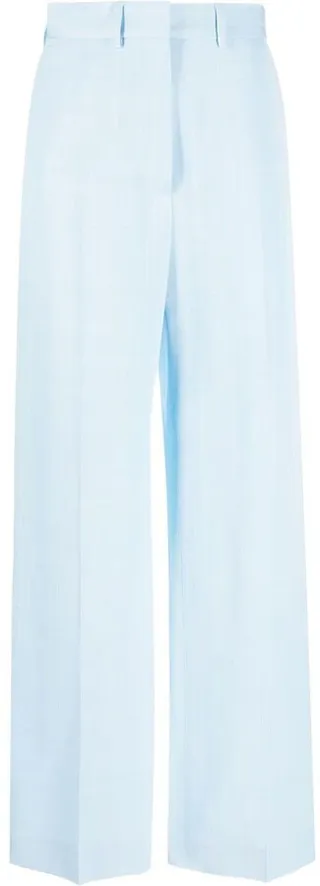 High-Waisted Wide-Leg Tailored Trousers
