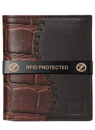 Stylish Men's RFID Protected Genuine Leather Wallet 
