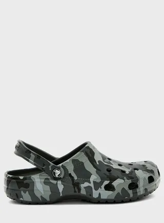 Classic Printed Clog Sandals