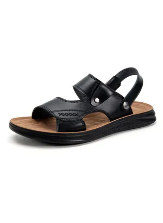 Mens Athletic Sandals Open Toe Hiking Outdoor Non-slip Sandals Air Cushion Sport Casual Beach Sandals 