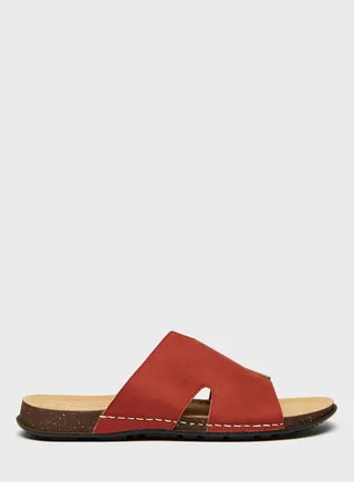 Open Toe Slip On Sandals 