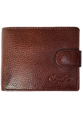 Classic Milano Genuine Leather Wallet Cow NDM G-74 (Brown) by Milano Leather 