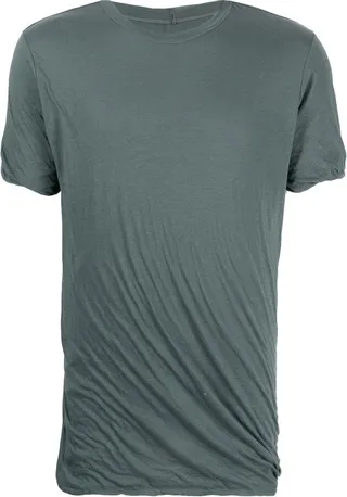 gathered-detail short-sleeved T-shirt