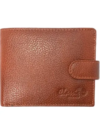 Classic Milano Genuine Leather Wallet Cow NDM G-73 (Tan) by Milano Leather 