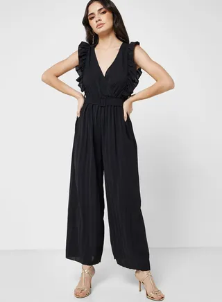 V Neck Jumpsuit