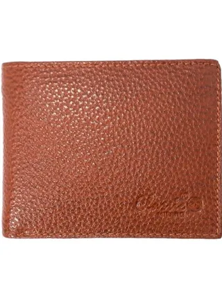 Classic Milano Genuine Leather Wallet Cow NDM G-70 (Tan) by Milano Leather 
