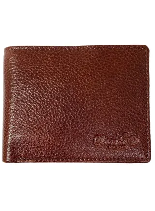 Classic Milano Genuine Leather Wallet for mens Cow NDM G-75 mens wallet (Brown) by Milano Leather 