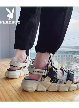 Summer New Trend Casual Anti slip Personalized Graffiti Sandals 