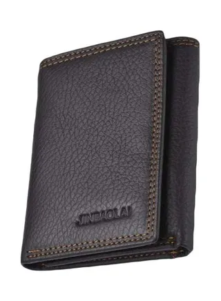 Bi-Fold Leather Wallet Coffee 