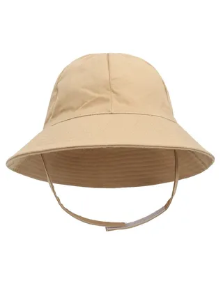 Children's Fisherman Hat Sun Protection Hat Beige 