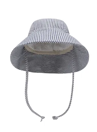 Children's Outdoor Sun Hat With Large Brim Striped Style 
