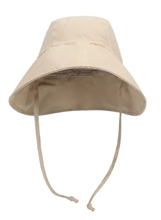 Children's Outdoor Sun Hat With Large Brim Beige 